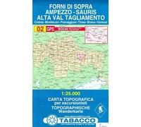 Tabacco Wandern Forni Di Sopra - Ampezzo 1 : 25 000