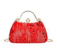 TABAGFKFNV Sac fourre-tout à bandoulière oblique à paillettes for femme, design multifonctionnel, élégant et charmant(Red)