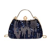 TABAGFKFNV Sac fourre-tout à bandoulière oblique à paillettes for femme, design multifonctionnel, élégant et charmant(Blue)