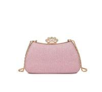 TABAGFKFNV Vintage Chain Women's Dinner Party Clutch Purse Adjustable Shoulder Strap Underarm Formal Handbag(Pink)