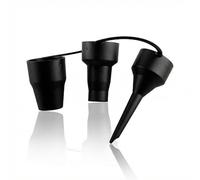 Tabanzhe Buses de pompe à air de rechange 3 tailles - Adaptateur de gonflage en plastique pour matelas pneumatique, canapé de piscine et accessoires gonflables, noir