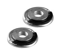 Tabanzhe Écrou de serrage M14 à dégagement rapide de 45 mm, écrou de bride de retenue autobloquant robuste avec anneau de tirage, écrou de meuleuse d'angle à changement rapide en acier inoxydable pour