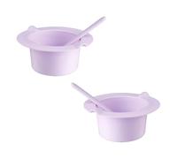 Tabanzhe Pot de cire chaude en silicone avec tige d'agitation, kit de rechange pour cire fondue, épilation à la cire, magasin de beauté à domicile