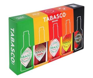 TABASCO Boîte cadeau : vos bouteilles préférées de sauce pimentée 100% naturelle dans un emballage cadeau. (5 pack)