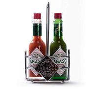 TABASCO Caddy 2 Set de sauce piquante - Set de Tabasco de haute qualité avec 2x bouteilles de 60ml : Sauce Rouge Originale & Sauce Verte Tabasco Jalapeno dans un caddy pratique