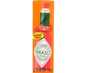 Tabasco Lot de 2 Bouteilles de Sauce poivrée saveur Originale 60 ML