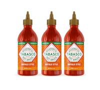 TABASCO Sauce Buffalo, Pack de 3 Bouteilles Squeeze, 3 x 256ml, Volume Total 768ml, 17.5x6x18.5cm