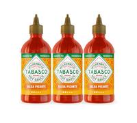 TABASCO Sauce d'Assaisonnement, Pack de 3 Bouteilles Squeeze, 3 x 256ml, Volume Total 768ml, 17.5x6x18.5cm (Salsa Picante)