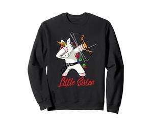 Tabbing Little Archery Sister Unicorn Sweatshirt