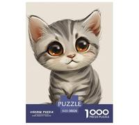 Tabby 1000 Pieces Puzzle en Papier Jeu Éduchatif Défi Jeu Cadeau Unique Adultes Et Enfants Dès 14 Ans 38x26cm/1000pcs