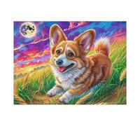 Tabby Chat Champ de Fleurs 500 Pieces Casse-tête pour Ado en Carton Épais Rigide Facile Débutant Jeu De Société Soirée Entre Amis Cadeau Anniversaire Premium 500 PCS