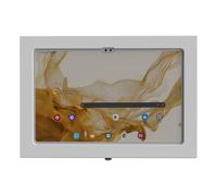 TABcare Coque Antivol Verrouillage Métal pour Samsung Galaxy TAB A9+ A11+ 11 pouces Tablette pour Kiosque, POS, Store, Show Affichage, Horloge (Blanc)