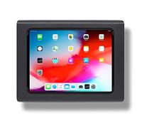 Tabdoq Support Mural Antivol Compatible avec iPad Pro 12,9 Pouces et iPad Air 13 Pouces - Support Tablette Sécurisé en Acier - Compatible VESA - pour Commerce, Restaurant et Affichage Digital, Noir