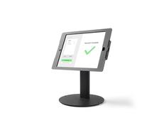 Tabdoq Support Tablette et Support iPad Lite | Stable, Pivotant et Inclinable | Base Lestée pour Comptoirs et Bureaux | Compatible iPad 7e, 8e, 9e Générations (2019-2021) 10.2 Pouces | Noir