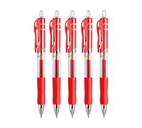 tabecou 5Pcs 0.5mm Retractable Gel Pens Smooth Writing Office Supplies