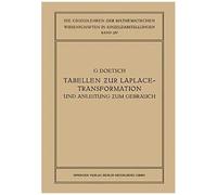 Tabellen Zur Laplace-Transformation Und Anleitung Zum Gebrauch