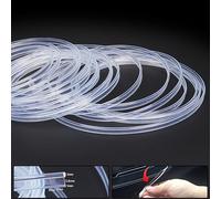 TABEN 5 m / 16.40ft Fibre Optique lumière côté Voiture Lueur 12V 1W éclairage LED étanche Tuyau de Fiber Optique Voiture atmosphère intérieure néon Bande lumières