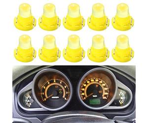 TABEN Ampoules LED T3 Neo Wedge pour commandes de climatisation/chauffage, jauges, amas d'instruments, tableau de bord (Ambre)