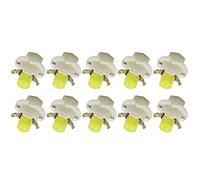 Taben - Lot de 10 ampoules LED B8.4D COB-1SMD 12 V pour tableau de bord de voiture, tableau de bord, tableau de bord, lumière clignotante blanche