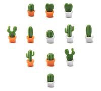 TabEnter Lot de 12 aimants décoratifs de réfrigérateur, Parfaits pour la Maison, Le Bureau, Un Usage Personnel (Cactus)