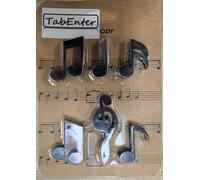 TabEnter Lot de 12 aimants décoratifs de réfrigérateur, parfaits pour la maison, le bureau, un usage personnel (mélodie)