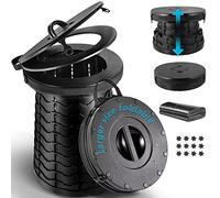 Tabeskly Toilette Camping Toilette Portable Seche Pliable Maison Peche Chimique Toilettes SèChes Voyage Mobile Car Pliante Hauteur RéGlable Portable Adulte HygièNe Randonnée Wc