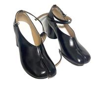 Tabi Ballerines Plates Plates à Bout Ballerines Femmes Chaussures en Cuir véritable Chaussures à Talons Plats Ballet Bride à la Cheville Pompes Sandales à Bout Fendu