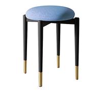 Tabinet Technique Barstool Kitchen-Dining Chair Vanity Taboule Chaise Bar Tabourets avec 4 Jambes en métal Solides durables, 29cmx46cm (Bleu)
