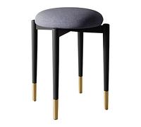 Tabinet Technique Barstool Kitchen-Dining Chair Vanity Taboule Tabouret Bar Tabourets avec 4 Jambes en métal Fortes durables, 29cmx46cm (Gris)