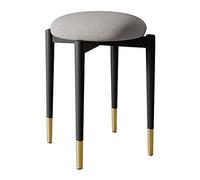 Tabinet Technique Barstool Kitchen-Dining Chair Vanity Taboule Tabouret Bar Tabourets avec 4 Jambes en métal Solides durables, 29cmx46cm (Kaki)