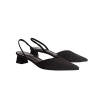 TABKER Escarpins Spring Luxury Women's High Heel Single Shoes Women's Pointy Head Sexy Office Party Wedding Shoes Women's Slippers (Color : Black, Size : 43 EU)