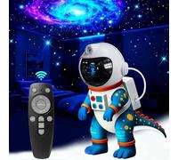 TABKSOLA Galaxy Projecteur avec astronaute dinosaure, 8 modes d'éclairage, minuterie et télécommande, idéal pour plafond de chambre à coucher, cadeau parfait pour enfants et adultes