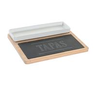 TABLA APERITIVO SET 3 BAMBU PIZARRA 24X7X2,5 TAPAS