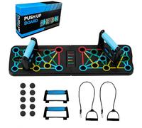 Tabla de Flexiones Multifuncional, 17 en 1 Tabla Flexiones Multifuncion Plegable para Hombres y Mujeres, kit gimnasio en casa ginasio fitness