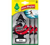 Arbre Magique, Parfum de Voiture, Parfum Sport, Parfum Intense et structuré, durée jusqu'à 7 semaines, fabriqué en Italie, Format Multipack de 3 pièces