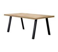 Table 170cm Aspect Bois Scarlet Oak Piètement A Métal Noir - SCARLET - ALTOBUY Marron G