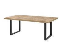 Table 170cm Aspect Bois Scarlet Oak Piètement U Métal Noir - SCARLET - ALTOBUY Marron G