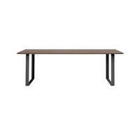 Muuto Table 70/70 L 225cm chêne fumé, noir 225x90cm