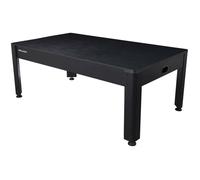 Table 7ft 4 en 1 mutli jeux bois noir - 214 x 121,6 x 81,3 cm - Accessoires offerts !