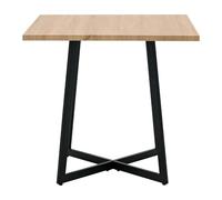 Table à Manger Carrée 80x80 cm en Bois Chêne Noir | Cuisine et Salonr