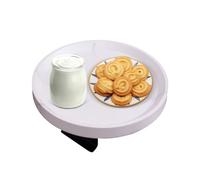 Table à bras de canapé - Conception à clip stable, plateau de canapé portable, support de collation compact, option de stockage à distance polyvalente | Accessoire latéral de pratique pour les