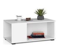 Table à café AKORD table basse JULIET Blanche 90 cm couleur Blanc 90x51x38 cm Blanc G