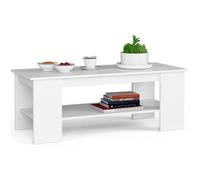 Table à café AKORD table basse KAMI Blanche 120 cm couleur Blanc 120x50x45 cm