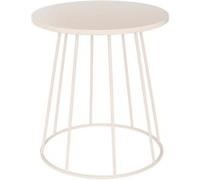 Table à café D38 cm Latte métal beige Atmosphera