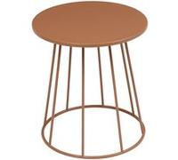 Table d'Appoint en Métal "Latte" 38cm Terracotta
