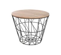 Table À Café Filaire Kumi - Diam. 38 Cm - Noir Noir