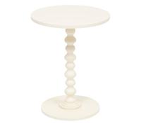 Atmosphera Table d’appoint Alix ronde en bois Ivoire 50x38x38 cm