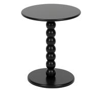 Table à café Table d'appoint en Bois Noir D 38 cm - Atmosphera