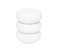 Table d’appoint ""Stoneto"" blanc 43x35x35cm - Atmosphera createur d'interieur