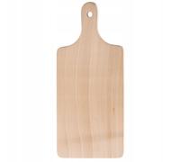 KADAX Planche à découper en bois, planche à déjeuner, planche de cuisine pour pain, viande, légumes, fromage, planche à découper pratique avec poignée ergonomique (26 x 16 cm)